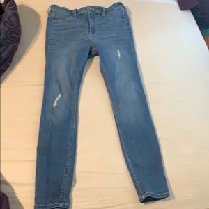 Hollister Distressed Jean Leggings High Rise Short
